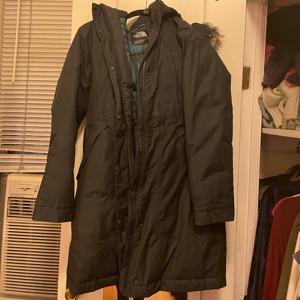 North Face Navy Down Parka